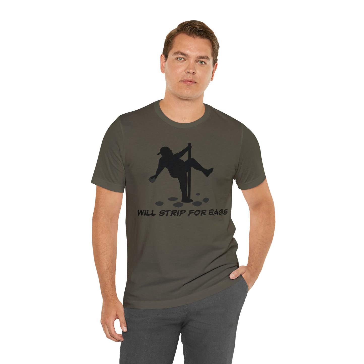 Will Strip for Bags Short Sleeve Tee