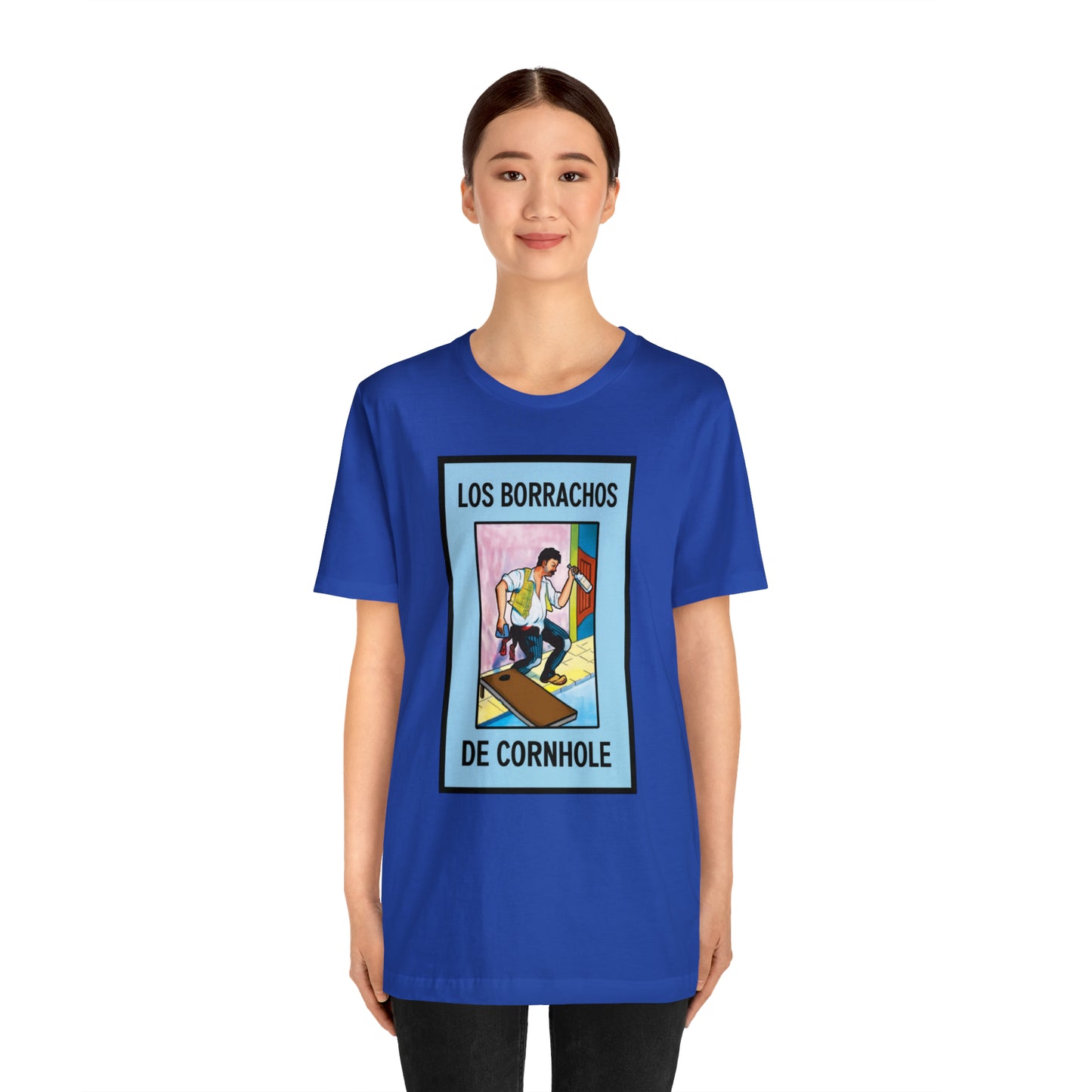 Los Borrachos De Cornhole Short Sleeve Tee