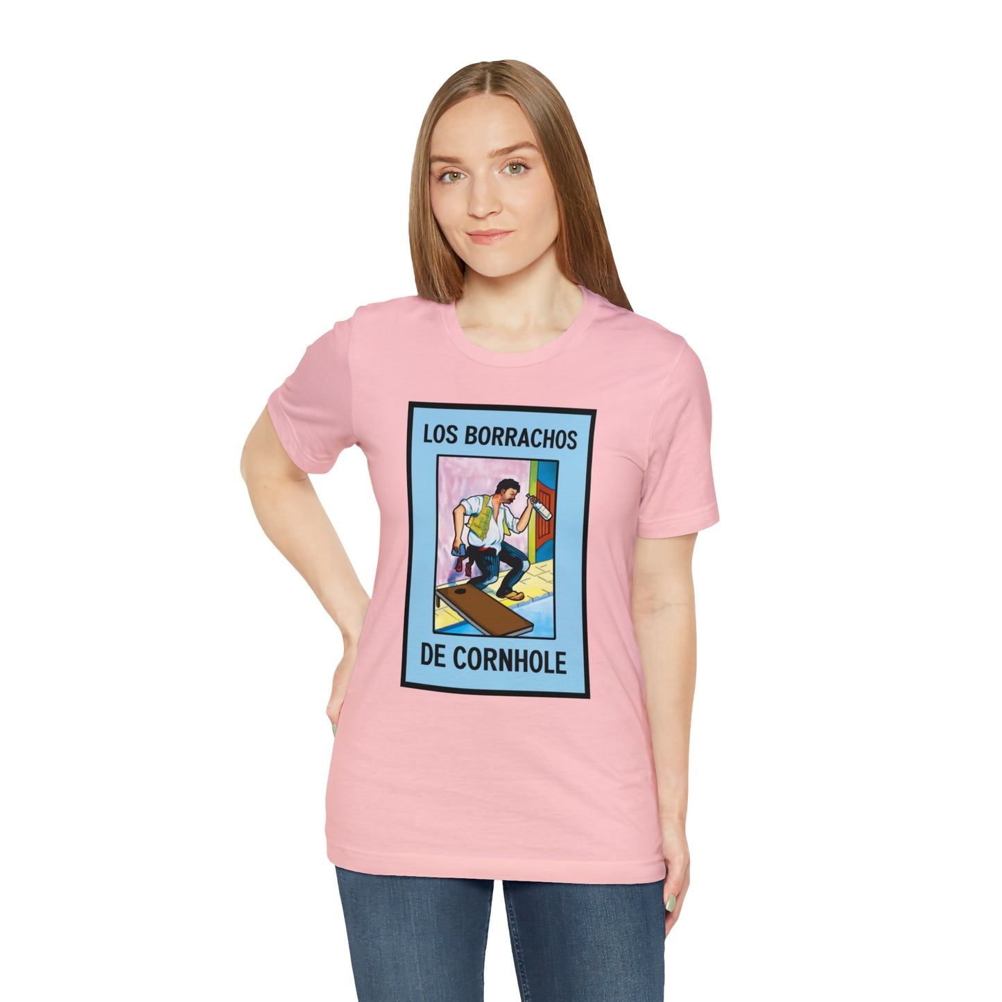 Los Borrachos De Cornhole Short Sleeve Tee