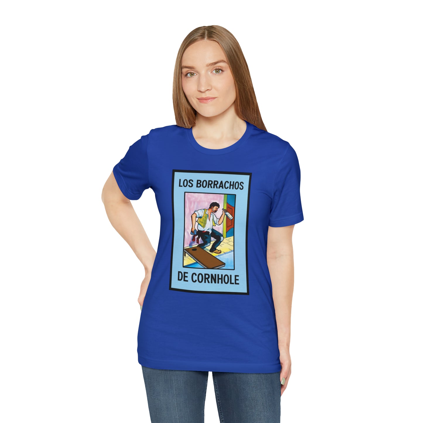 Los Borrachos De Cornhole Short Sleeve Tee