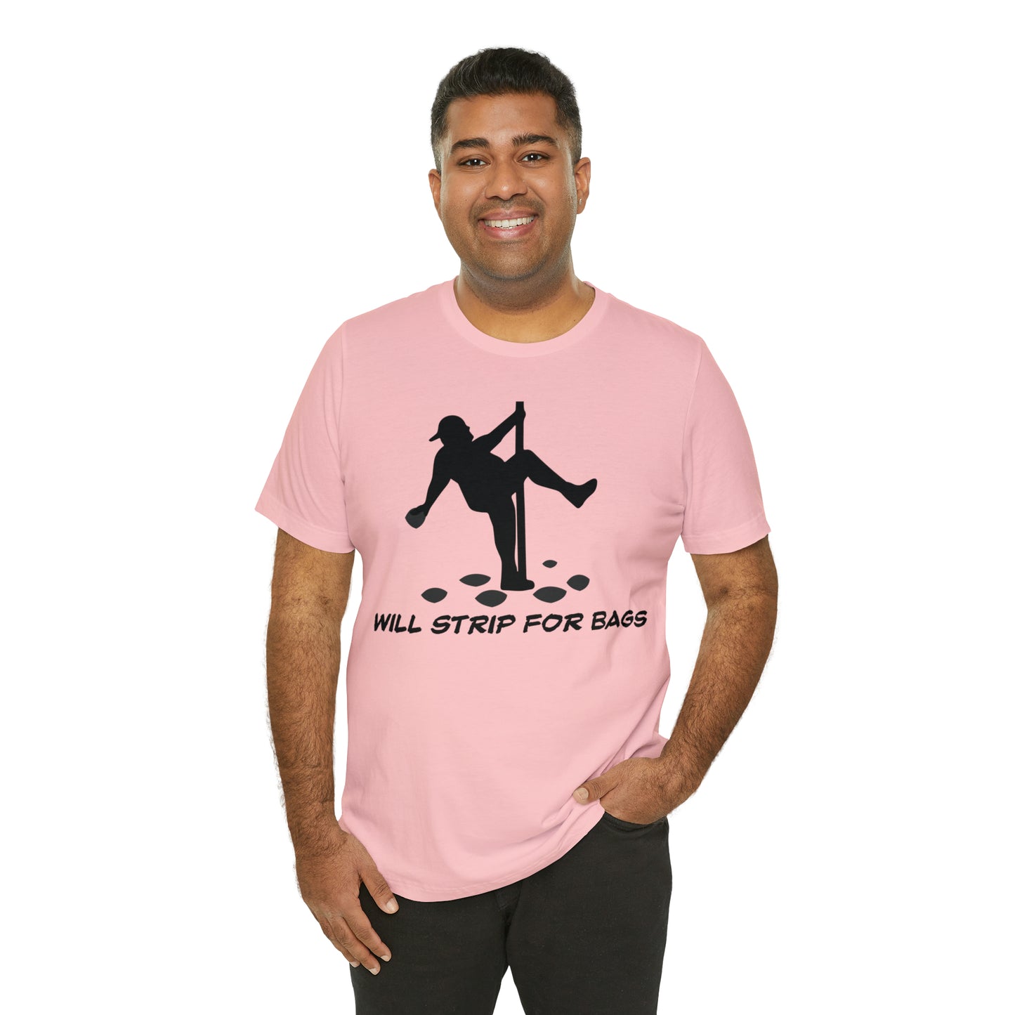 Will Strip for Bags Short Sleeve Tee