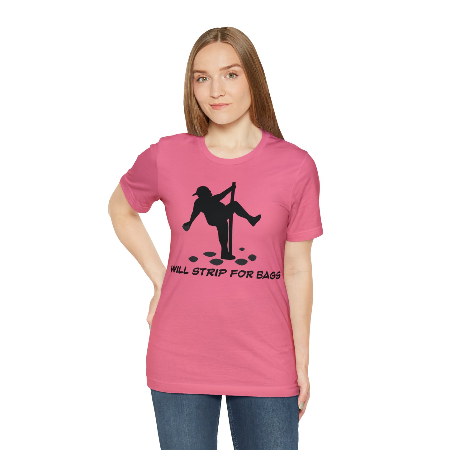 Will Strip for Bags Short Sleeve Tee