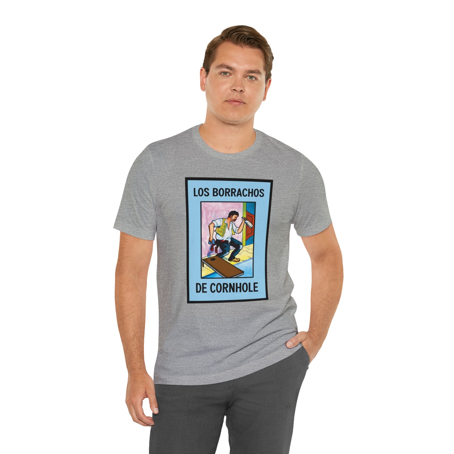 Los Borrachos De Cornhole Short Sleeve Tee