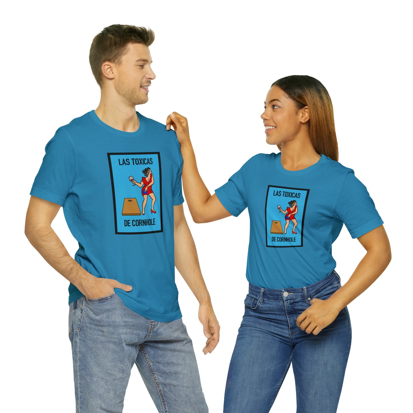 Las Toxicas De Cornhole Short Sleeve Tee