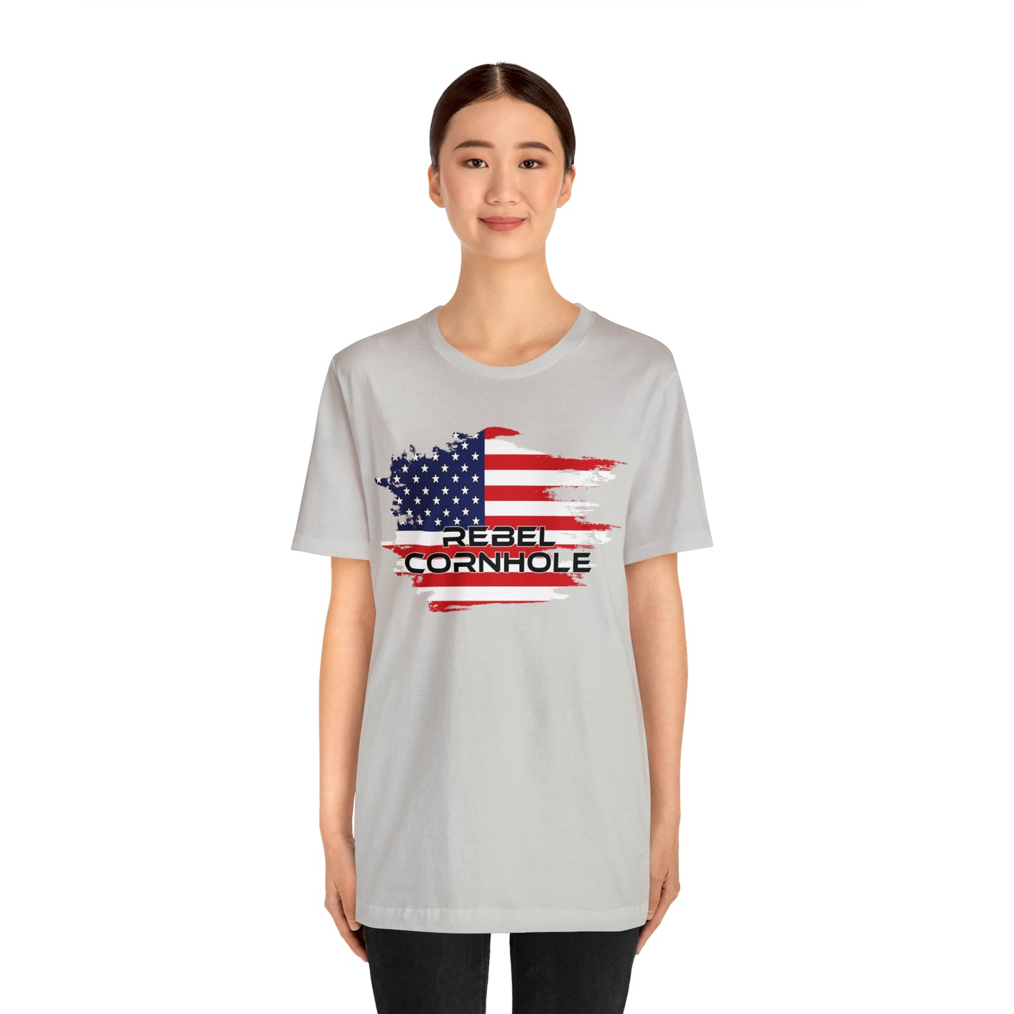Rebel Cornhole USA Short Sleeve Tee