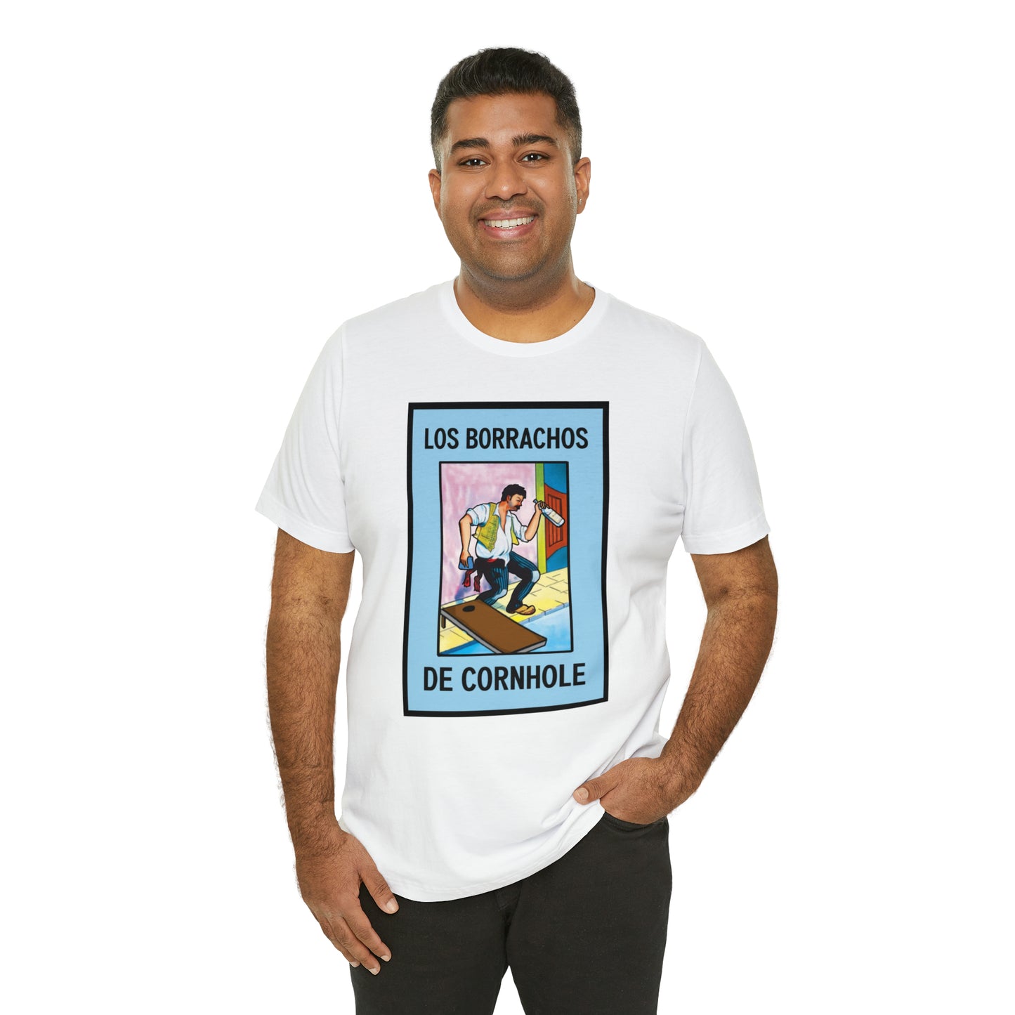 Los Borrachos De Cornhole Short Sleeve Tee