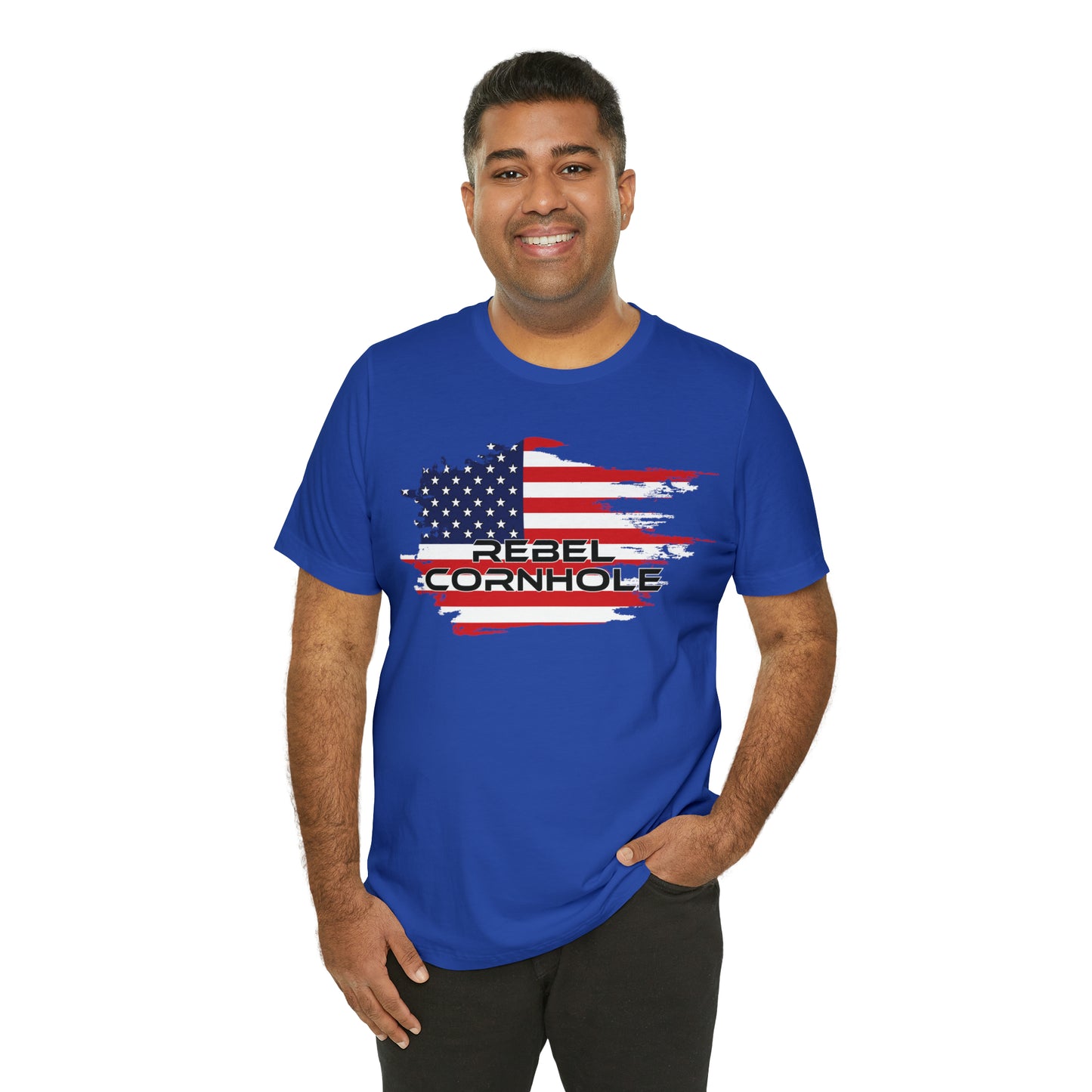 Rebel Cornhole USA Short Sleeve Tee
