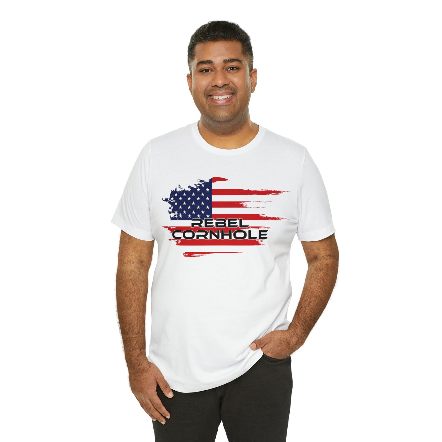 Rebel Cornhole USA Short Sleeve Tee
