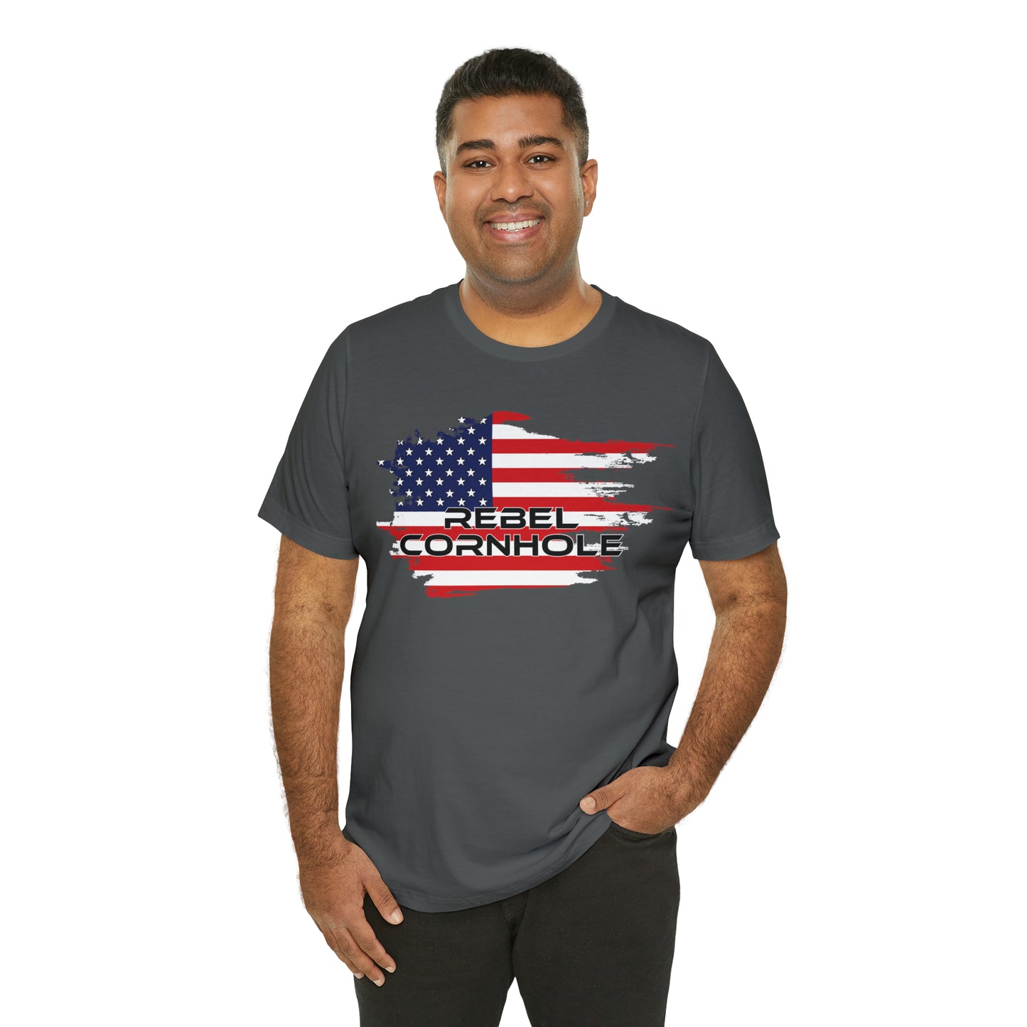 Rebel Cornhole USA Short Sleeve Tee