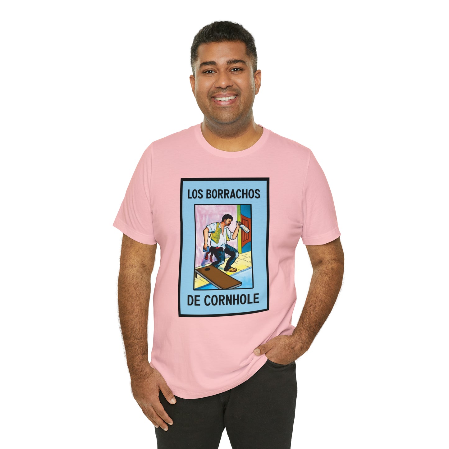 Los Borrachos De Cornhole Short Sleeve Tee