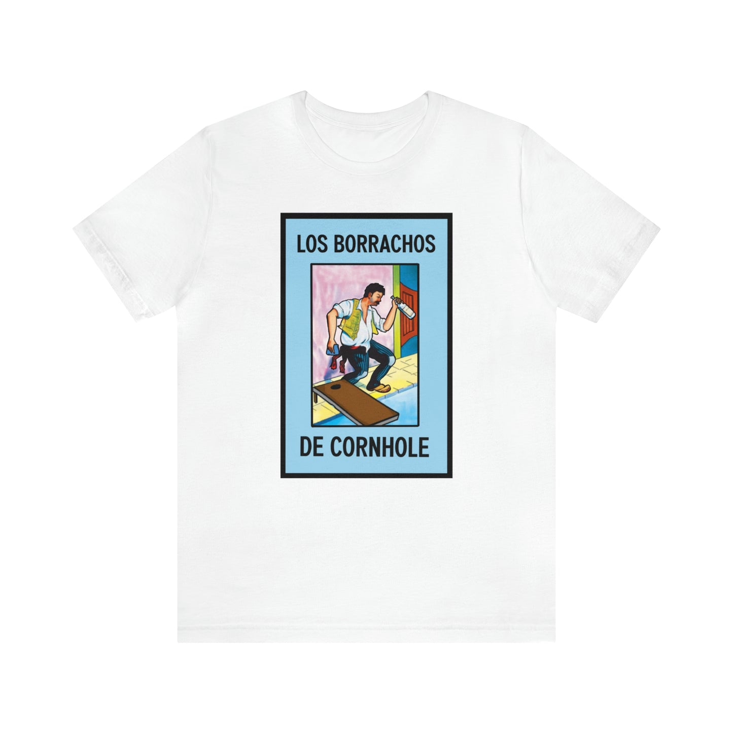 Los Borrachos De Cornhole Short Sleeve Tee