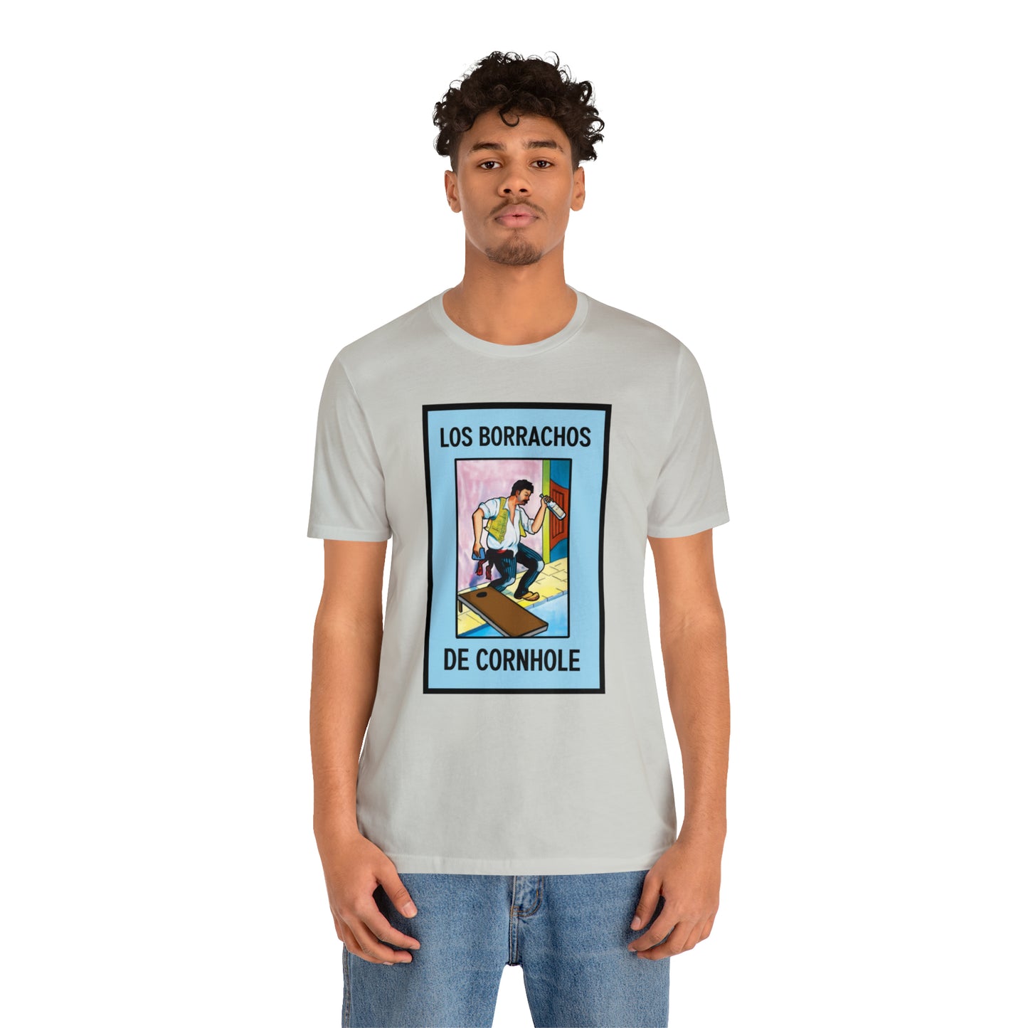 Los Borrachos De Cornhole Short Sleeve Tee