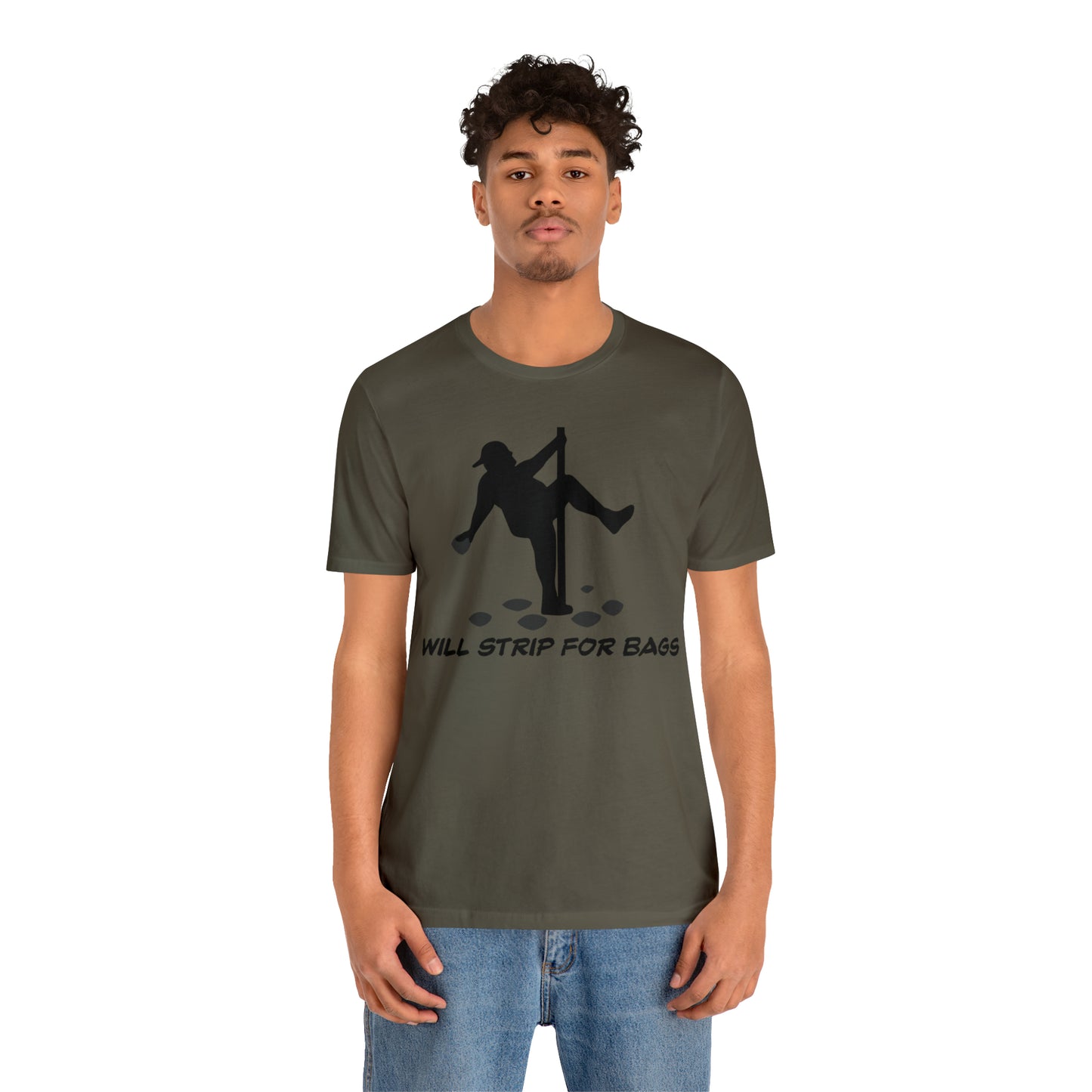 Will Strip for Bags Short Sleeve Tee