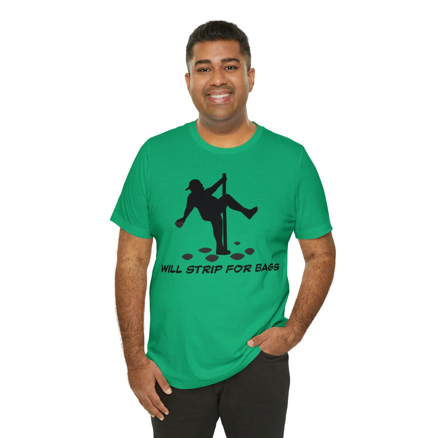 Will Strip for Bags Short Sleeve Tee