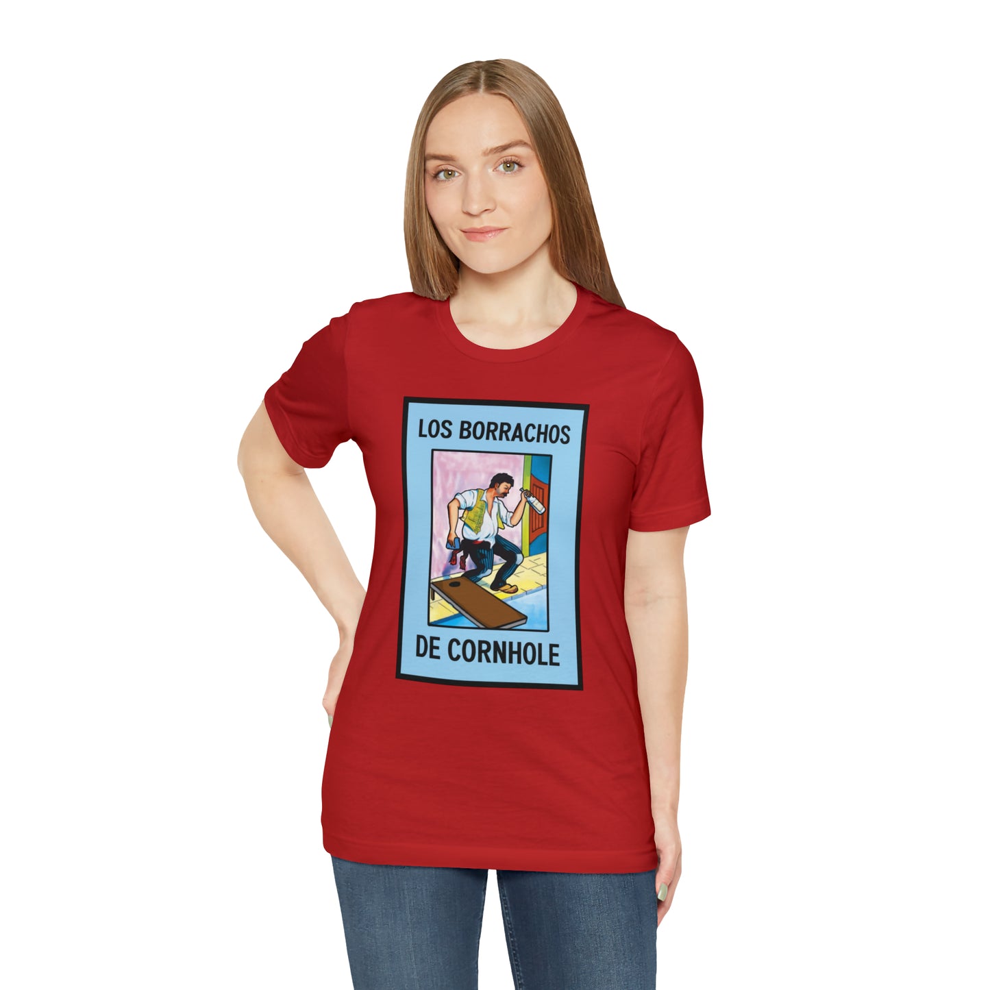 Los Borrachos De Cornhole Short Sleeve Tee