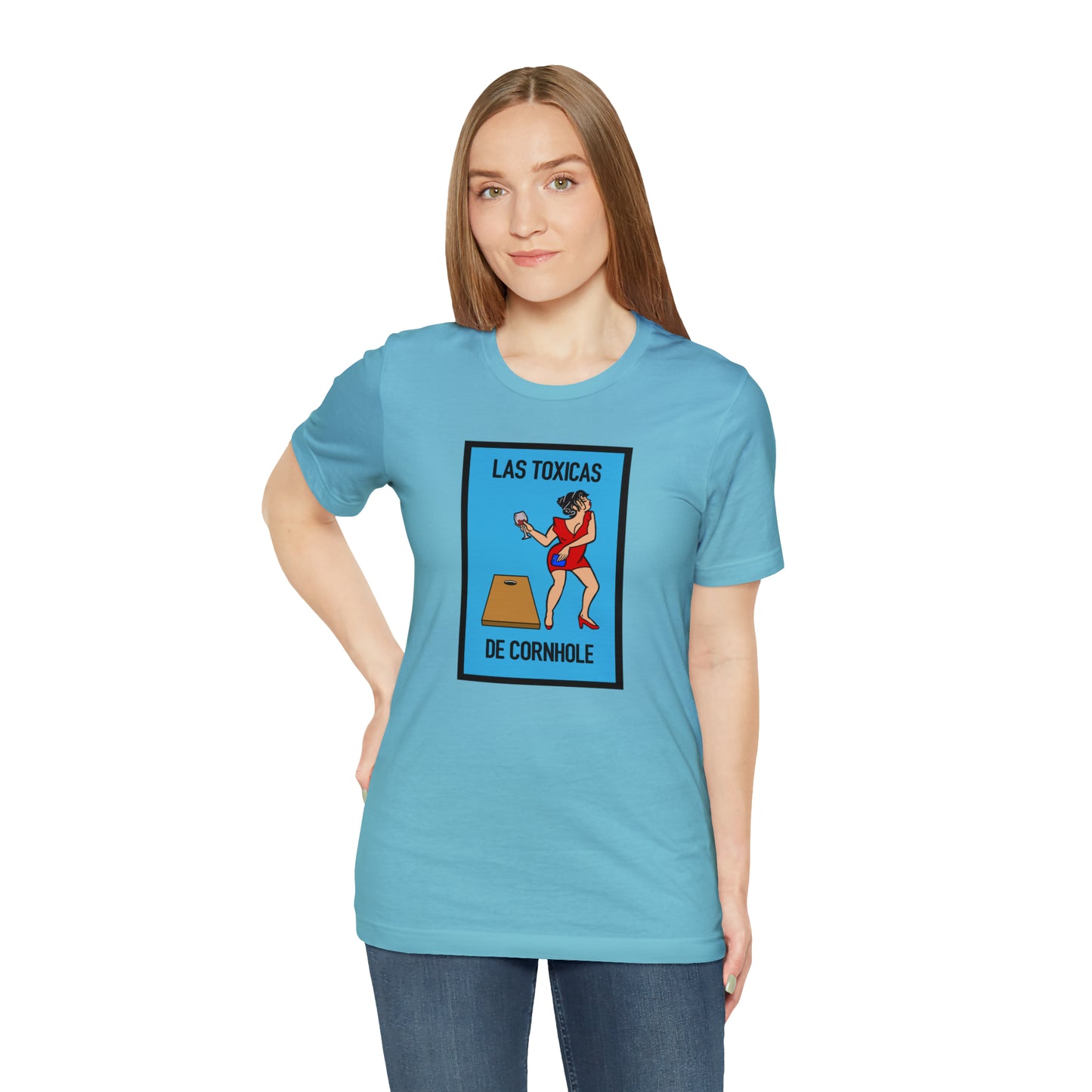 Las Toxicas De Cornhole Short Sleeve Tee