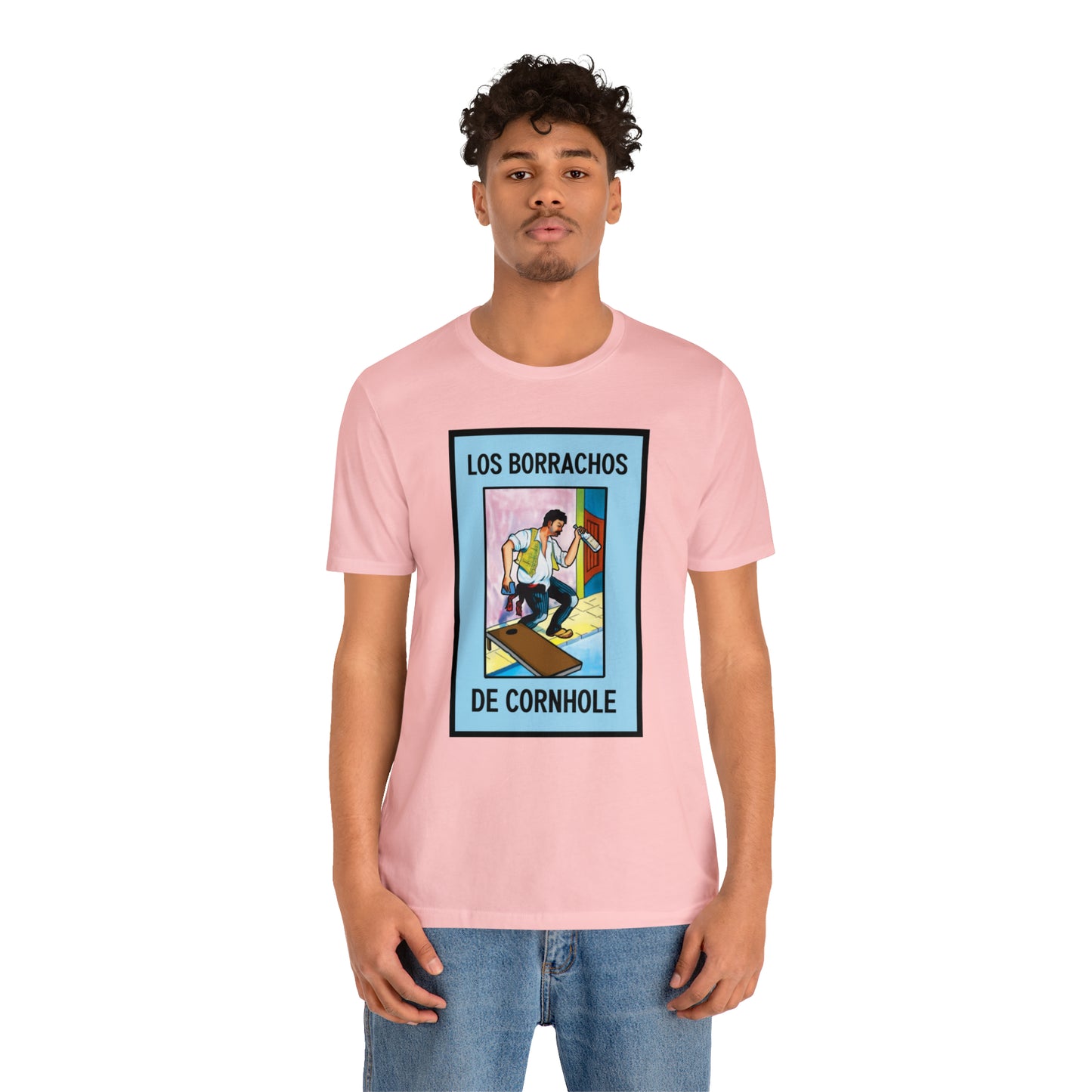 Los Borrachos De Cornhole Short Sleeve Tee