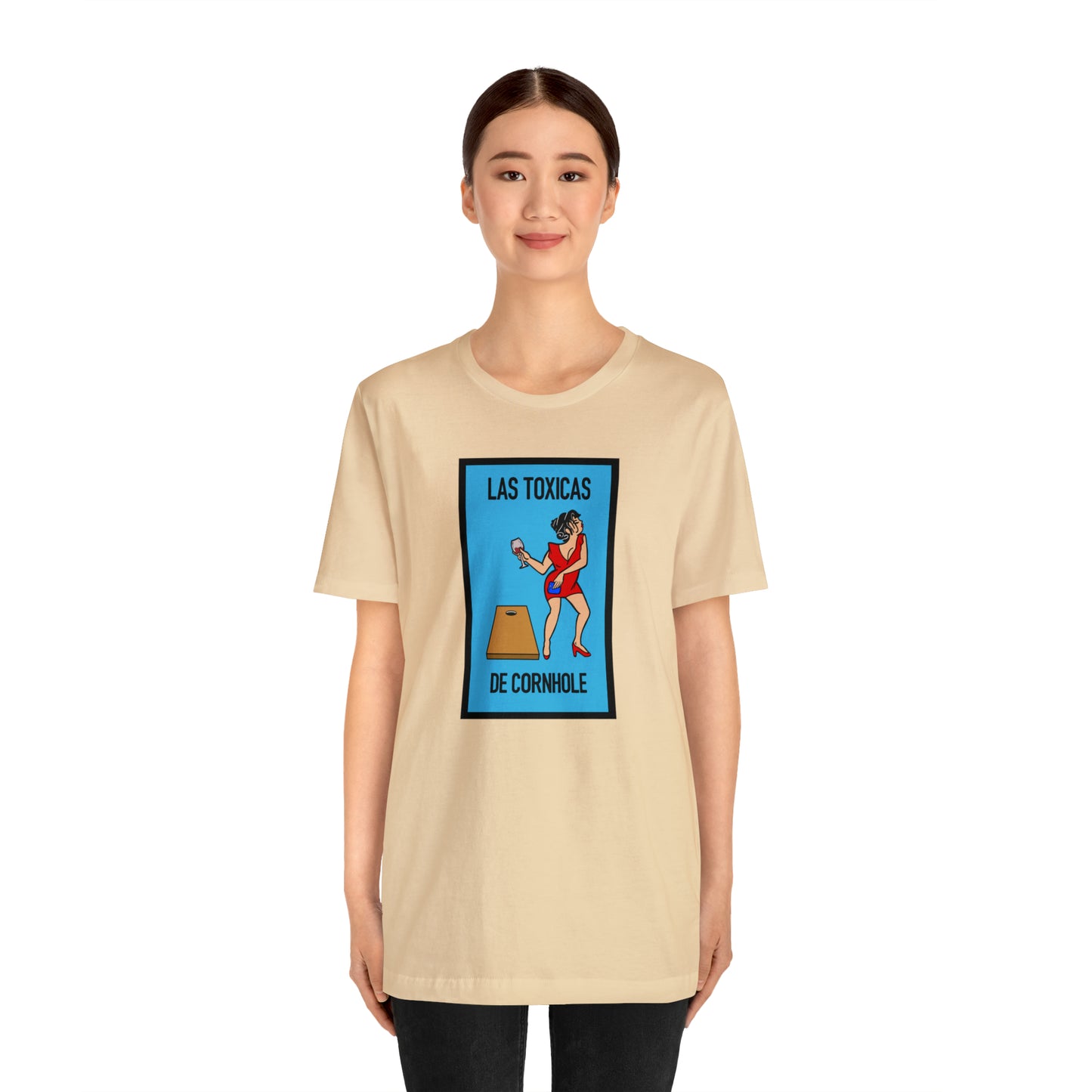 Las Toxicas De Cornhole Short Sleeve Tee