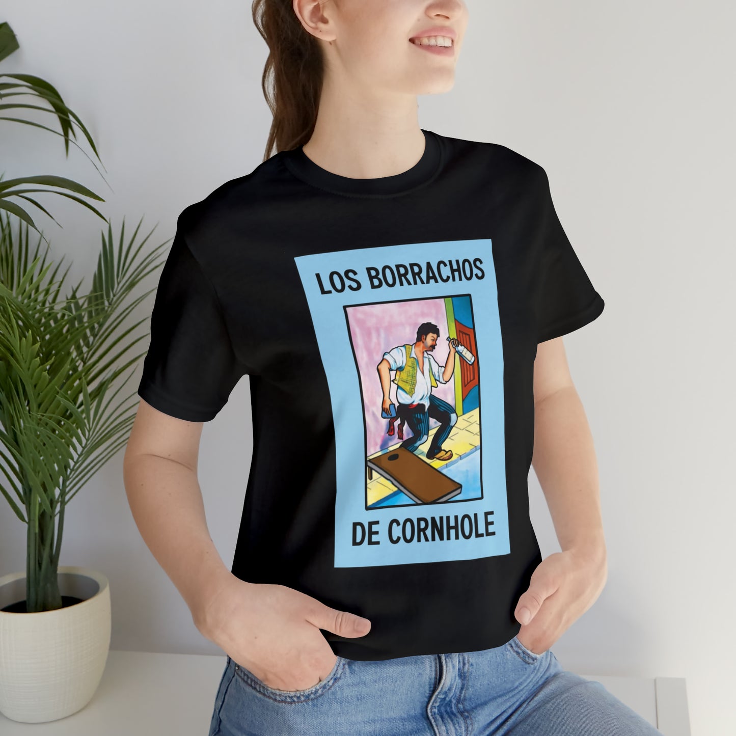 Los Borrachos De Cornhole Short Sleeve Tee