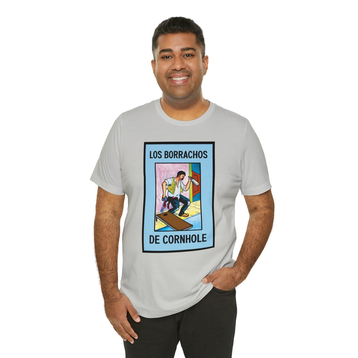 Los Borrachos De Cornhole Short Sleeve Tee