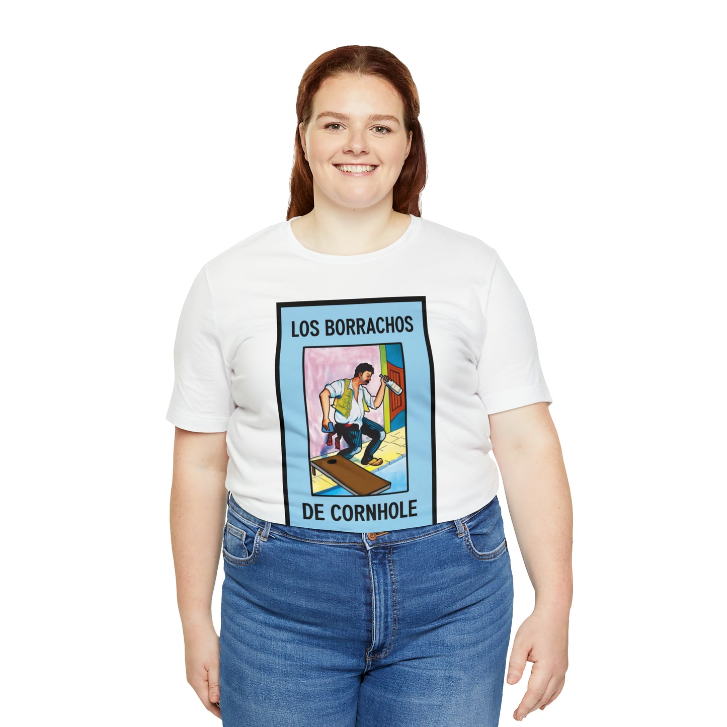Los Borrachos De Cornhole Short Sleeve Tee