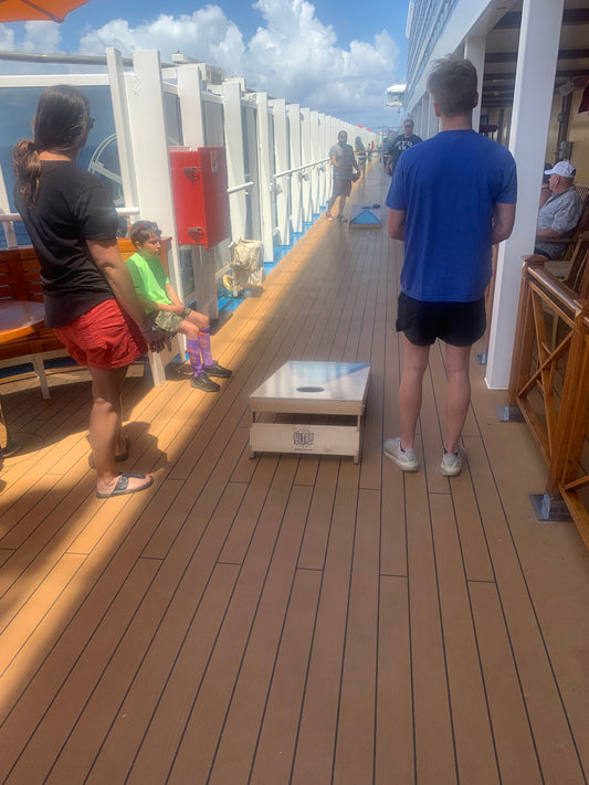 Blog #6 5/1/2022 : Honeymoon cruise with a splash of cornhole