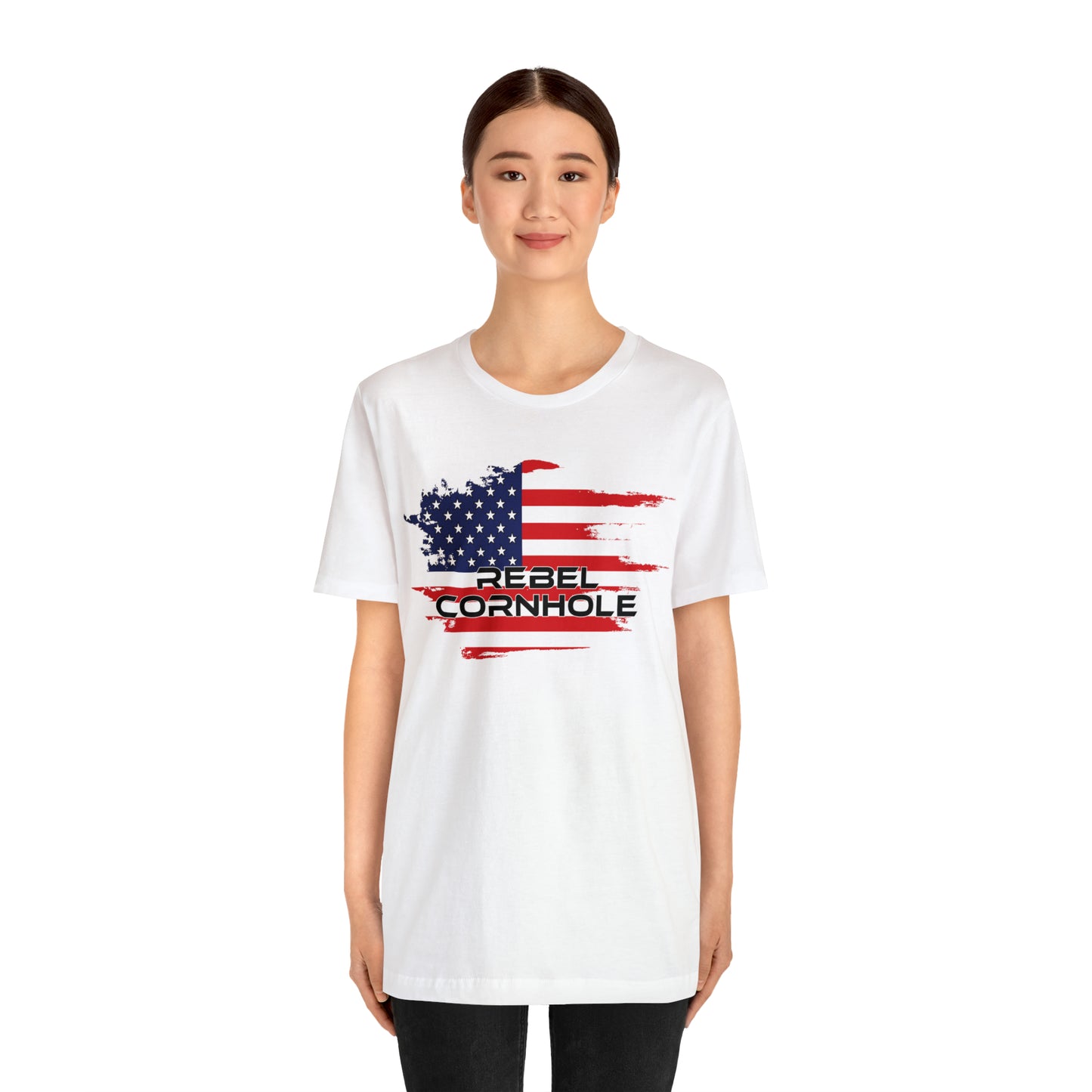 Rebel Cornhole USA Short Sleeve Tee