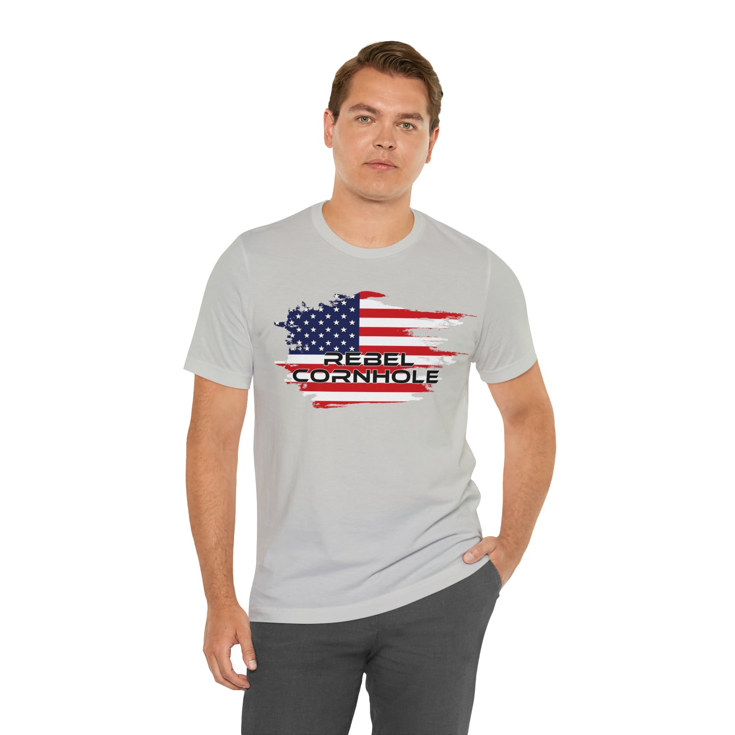 Rebel Cornhole USA Short Sleeve Tee