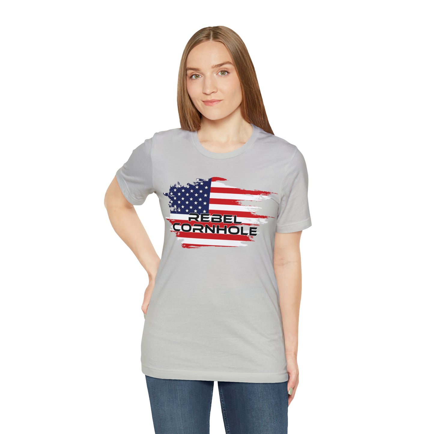 Rebel Cornhole USA Short Sleeve Tee