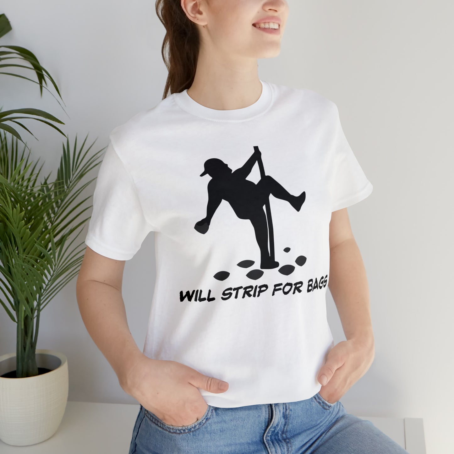 Will Strip for Bags Short Sleeve Tee