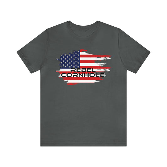 Rebel Cornhole USA Short Sleeve Tee