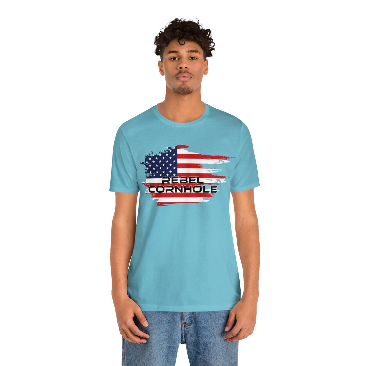 Rebel Cornhole USA Short Sleeve Tee