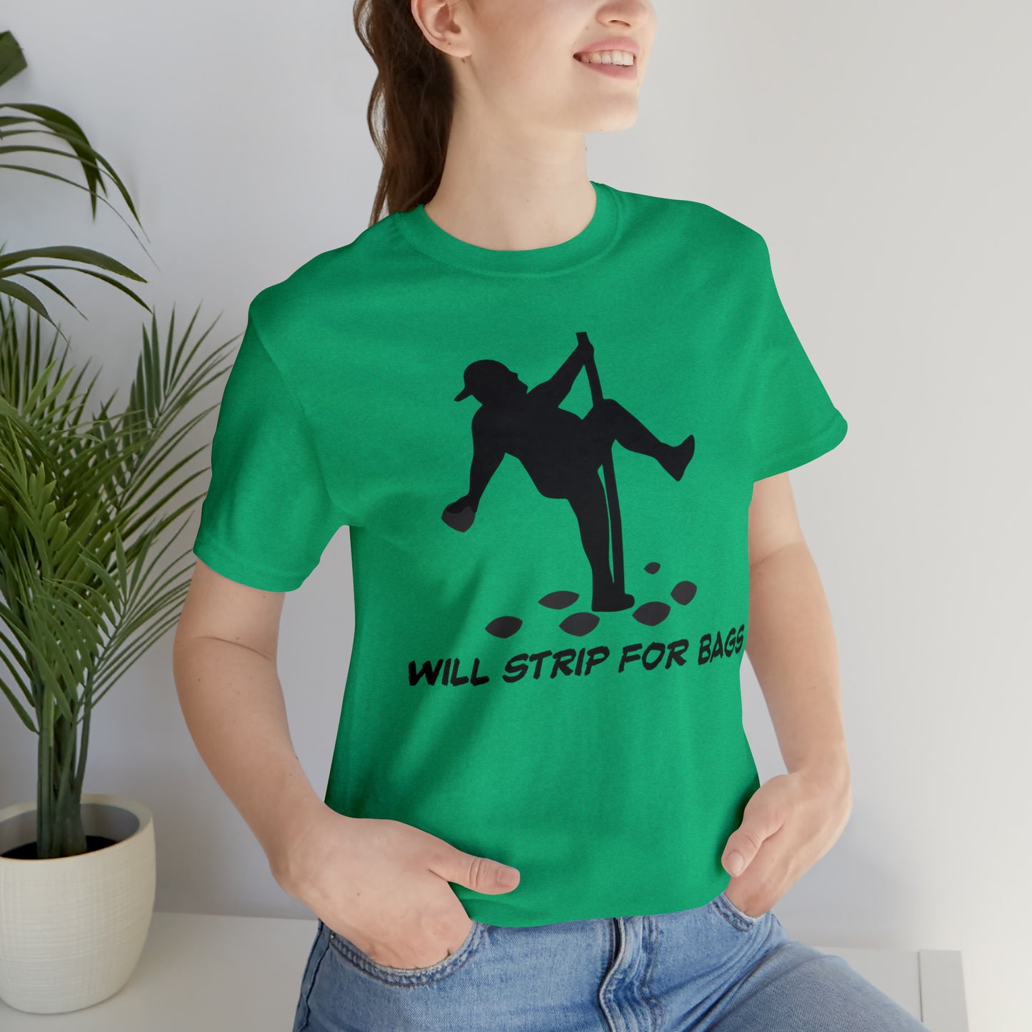 Will Strip for Bags Short Sleeve Tee