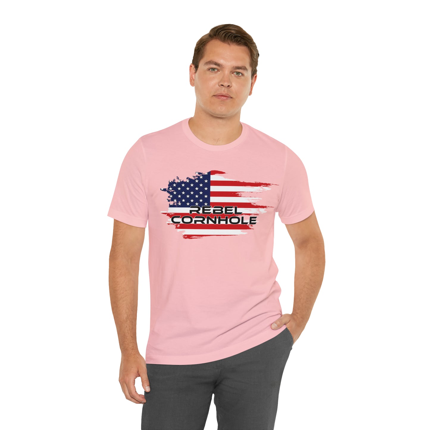 Rebel Cornhole USA Short Sleeve Tee