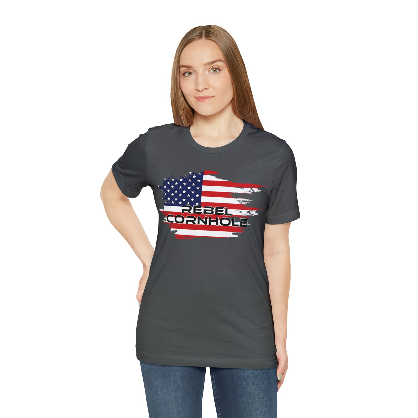 Rebel Cornhole USA Short Sleeve Tee