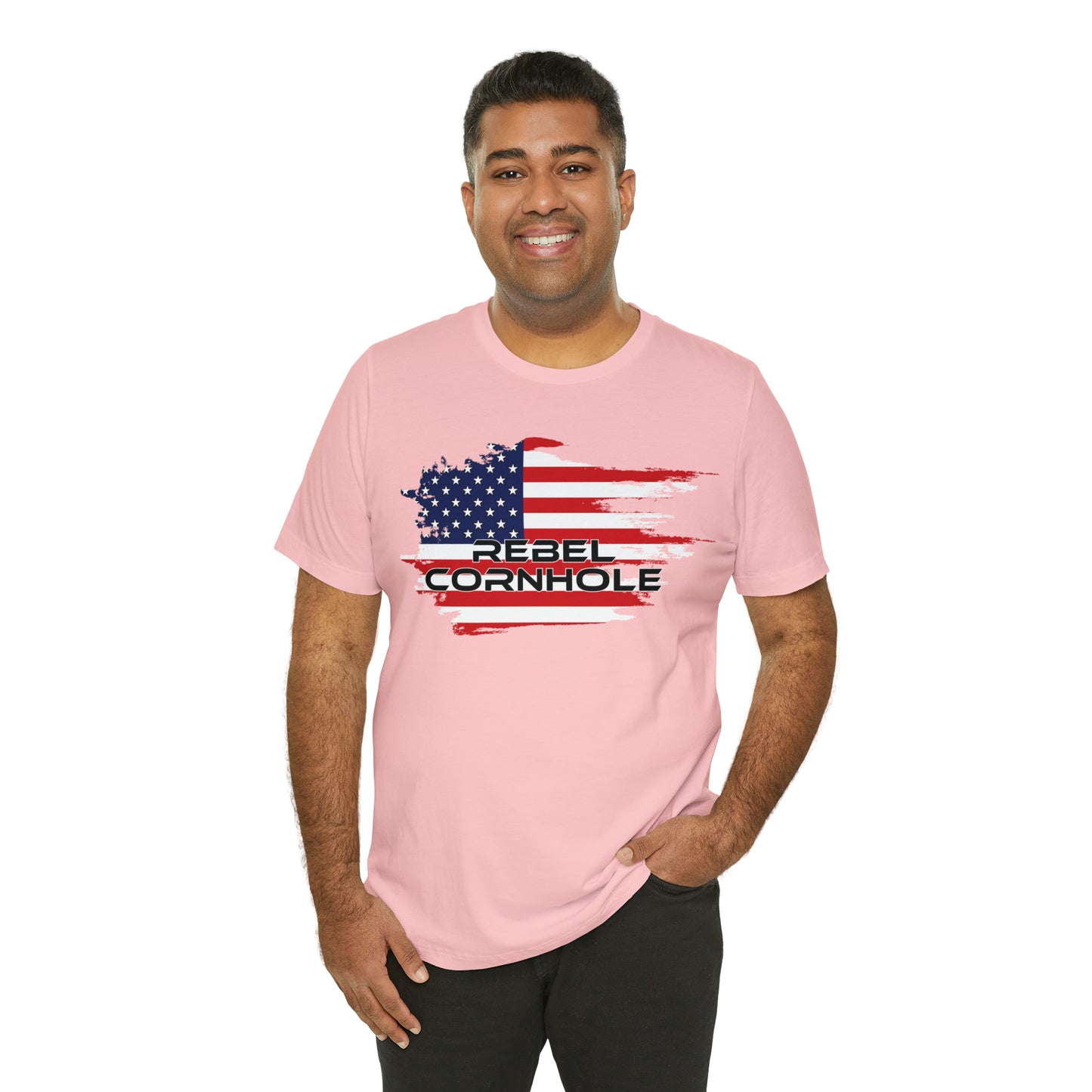 Rebel Cornhole USA Short Sleeve Tee