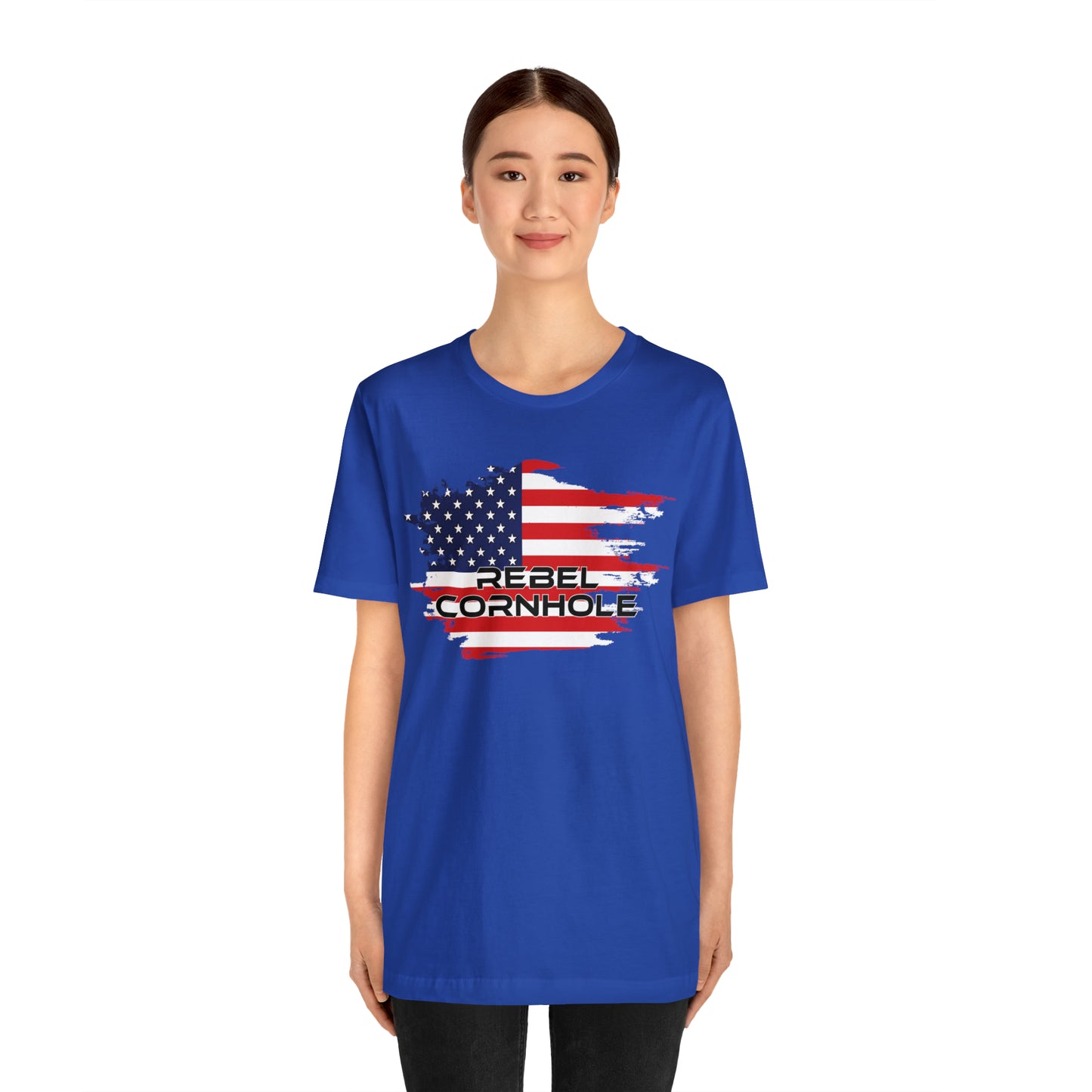 Rebel Cornhole USA Short Sleeve Tee