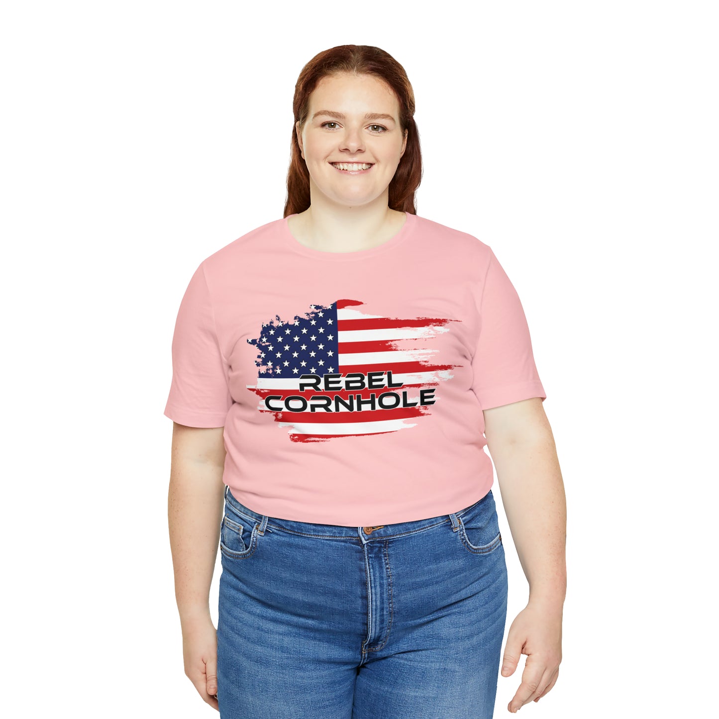 Rebel Cornhole USA Short Sleeve Tee