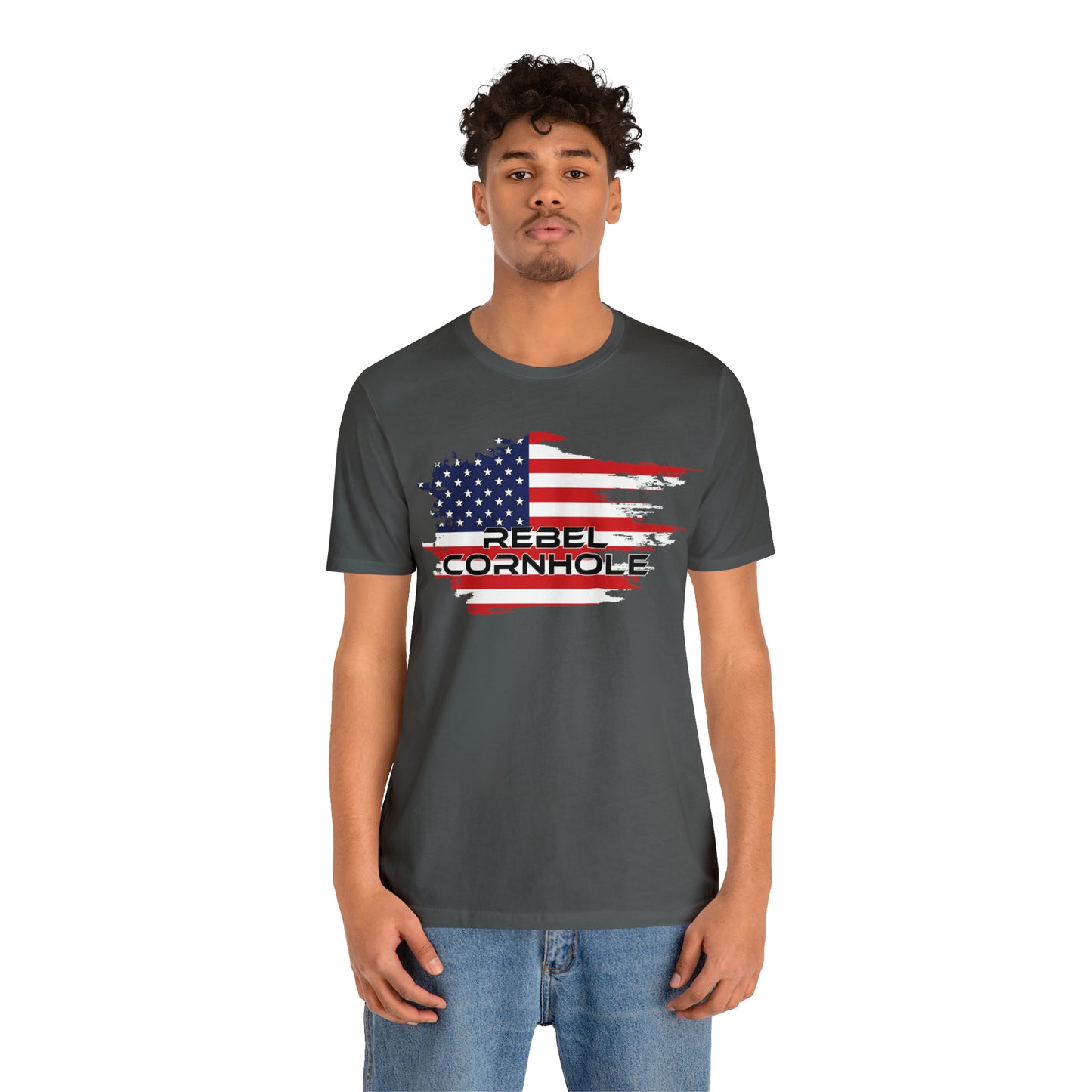 Rebel Cornhole USA Short Sleeve Tee