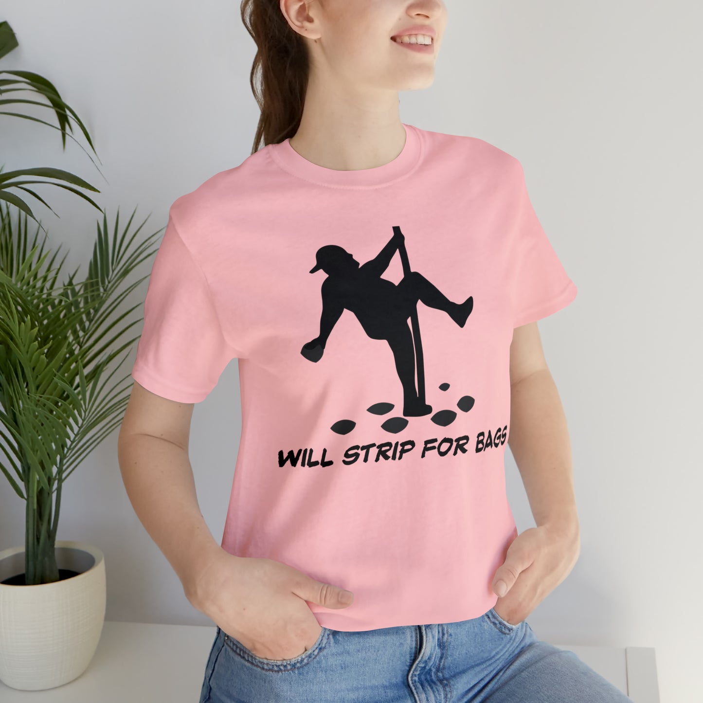 Will Strip for Bags Short Sleeve Tee