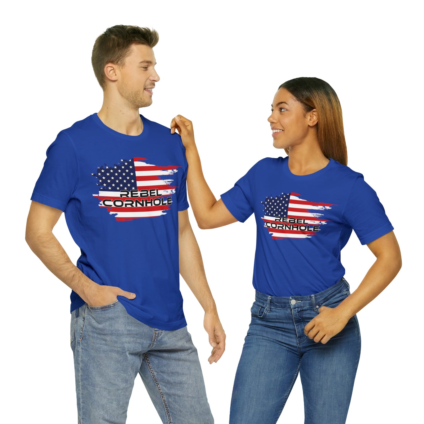 Rebel Cornhole USA Short Sleeve Tee