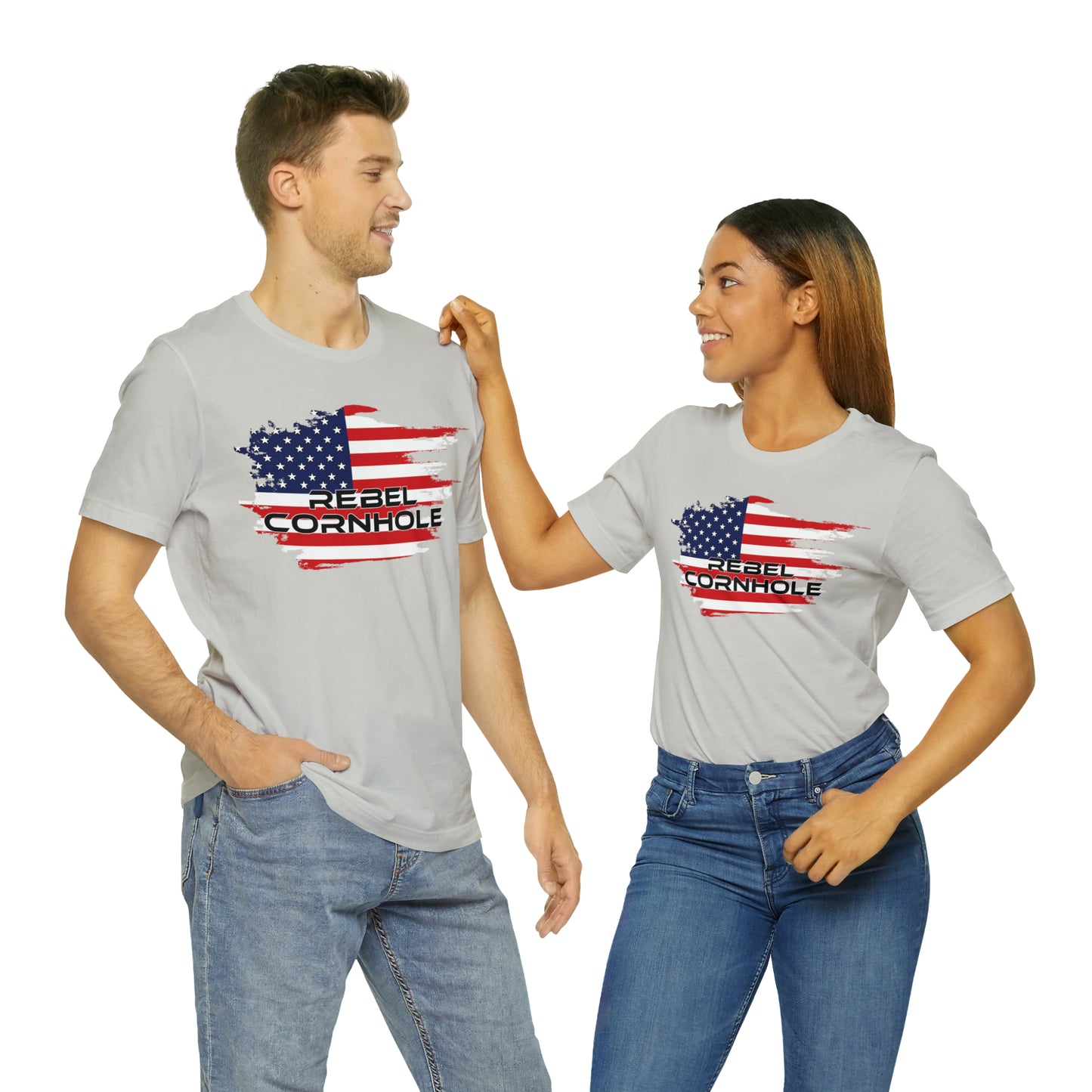 Rebel Cornhole USA Short Sleeve Tee