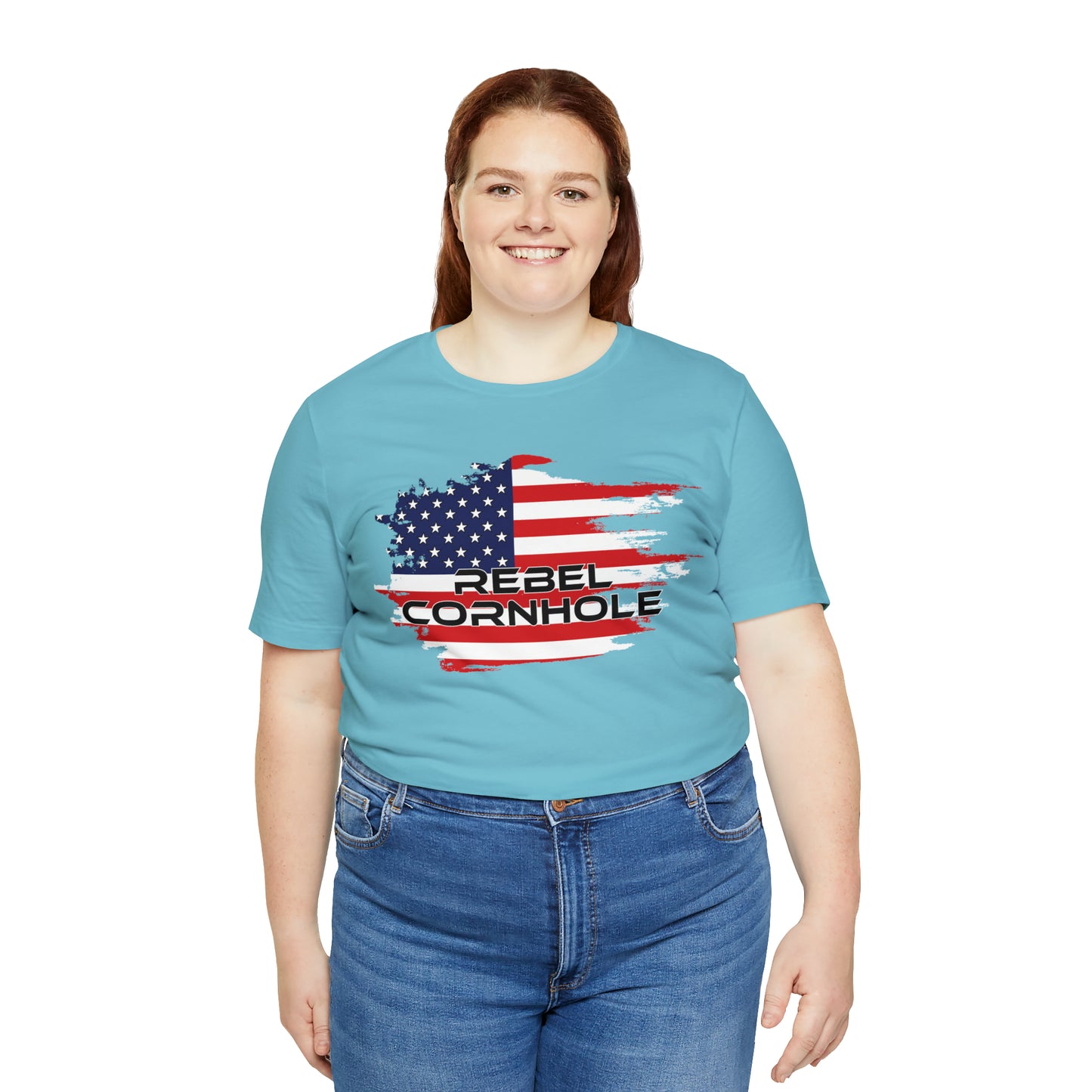 Rebel Cornhole USA Short Sleeve Tee