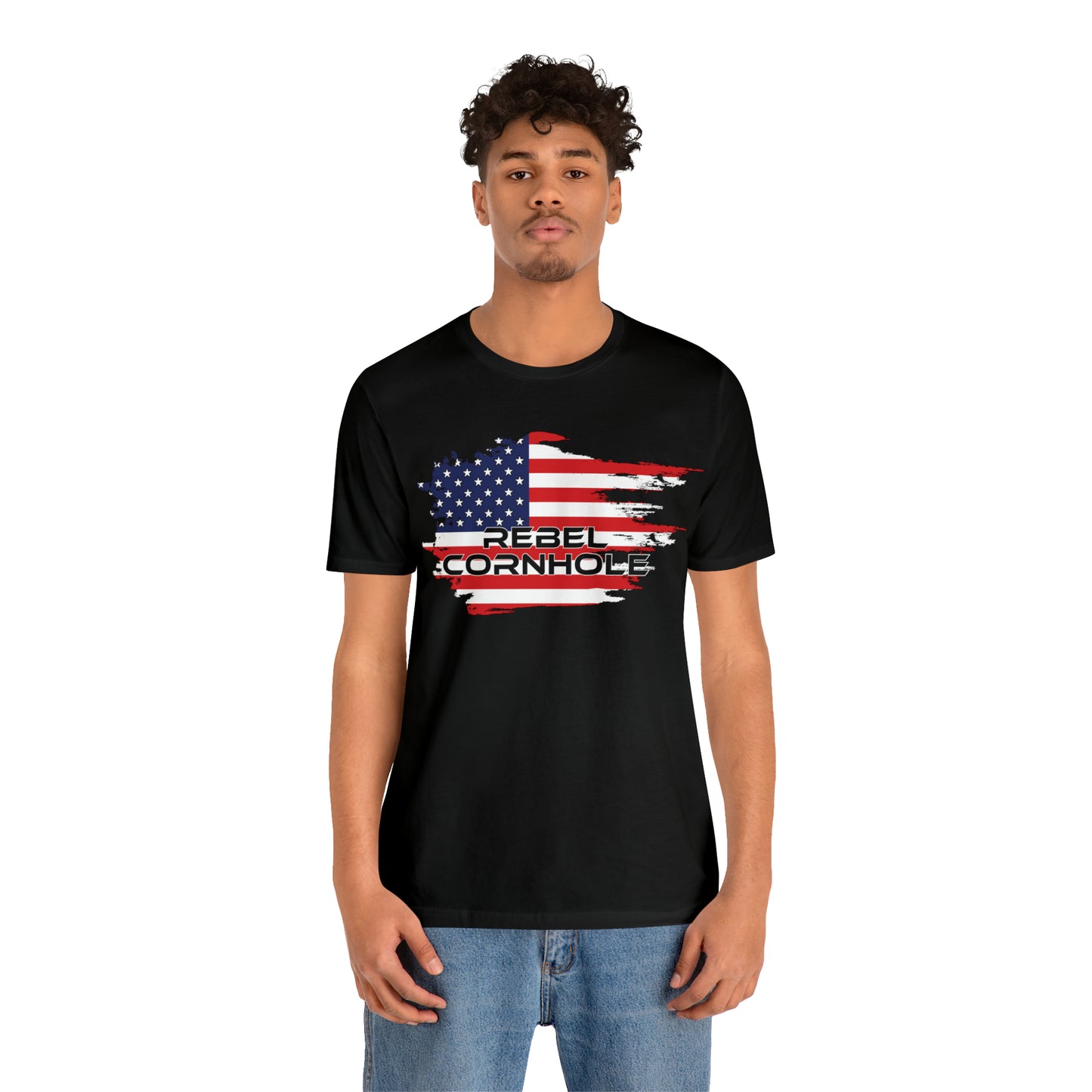 Rebel Cornhole USA Short Sleeve Tee