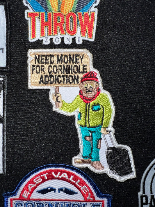 Cornhole addict patch