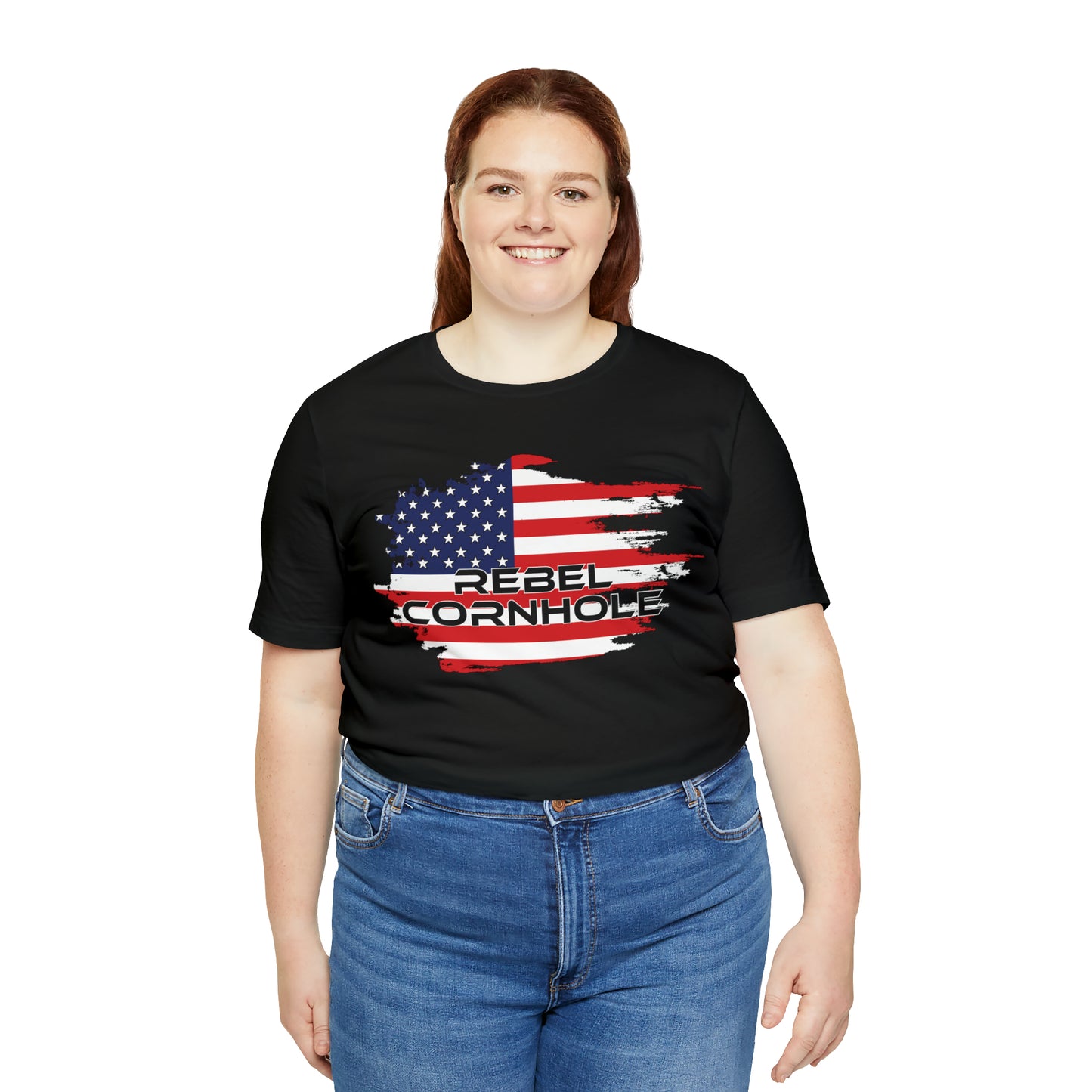 Rebel Cornhole USA Short Sleeve Tee