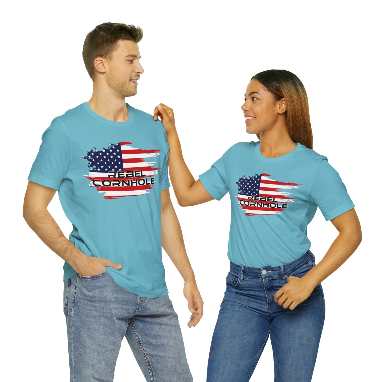 Rebel Cornhole USA Short Sleeve Tee