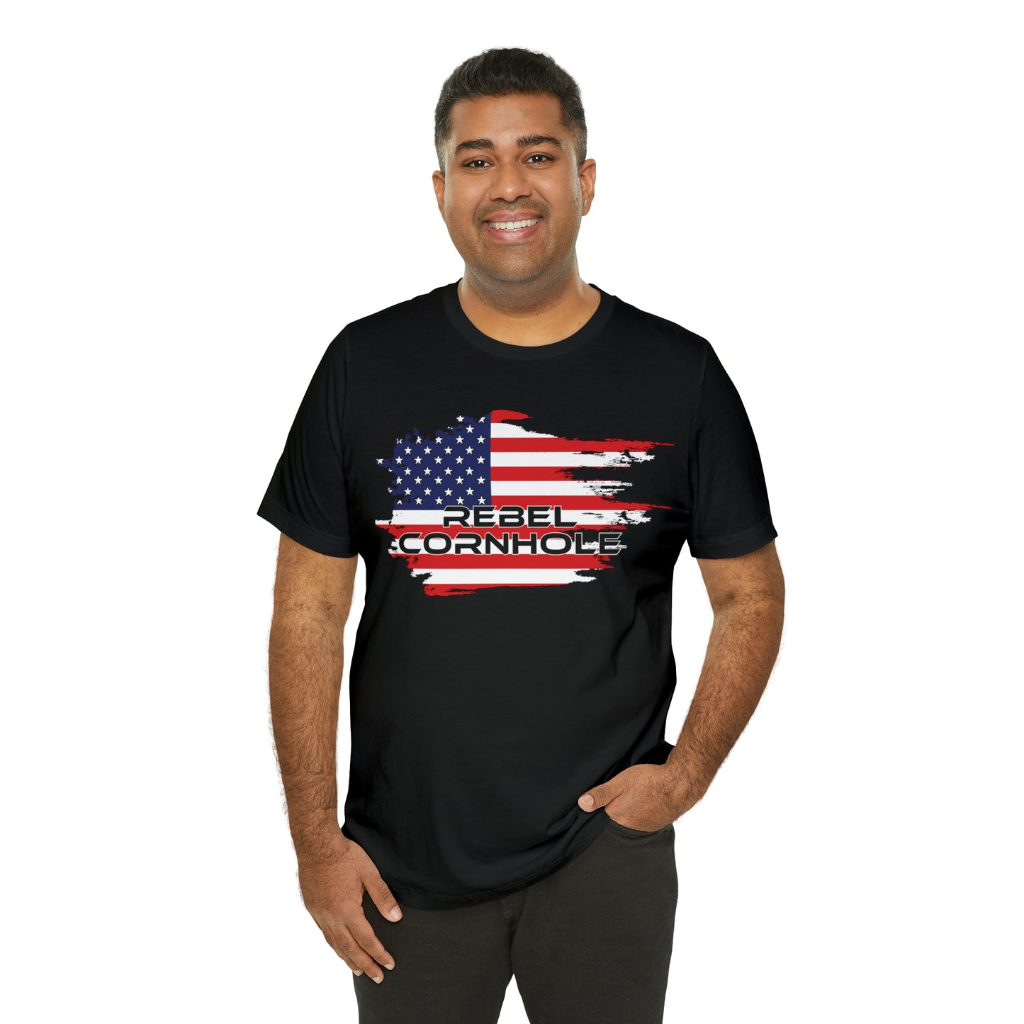 Rebel Cornhole USA Short Sleeve Tee