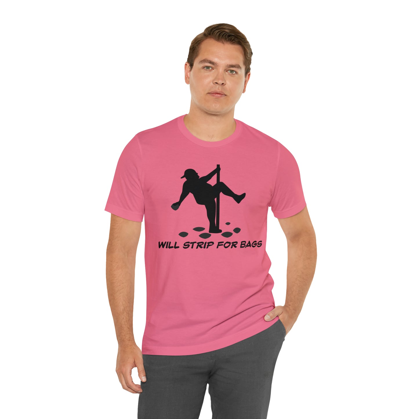 Will Strip for Bags Short Sleeve Tee