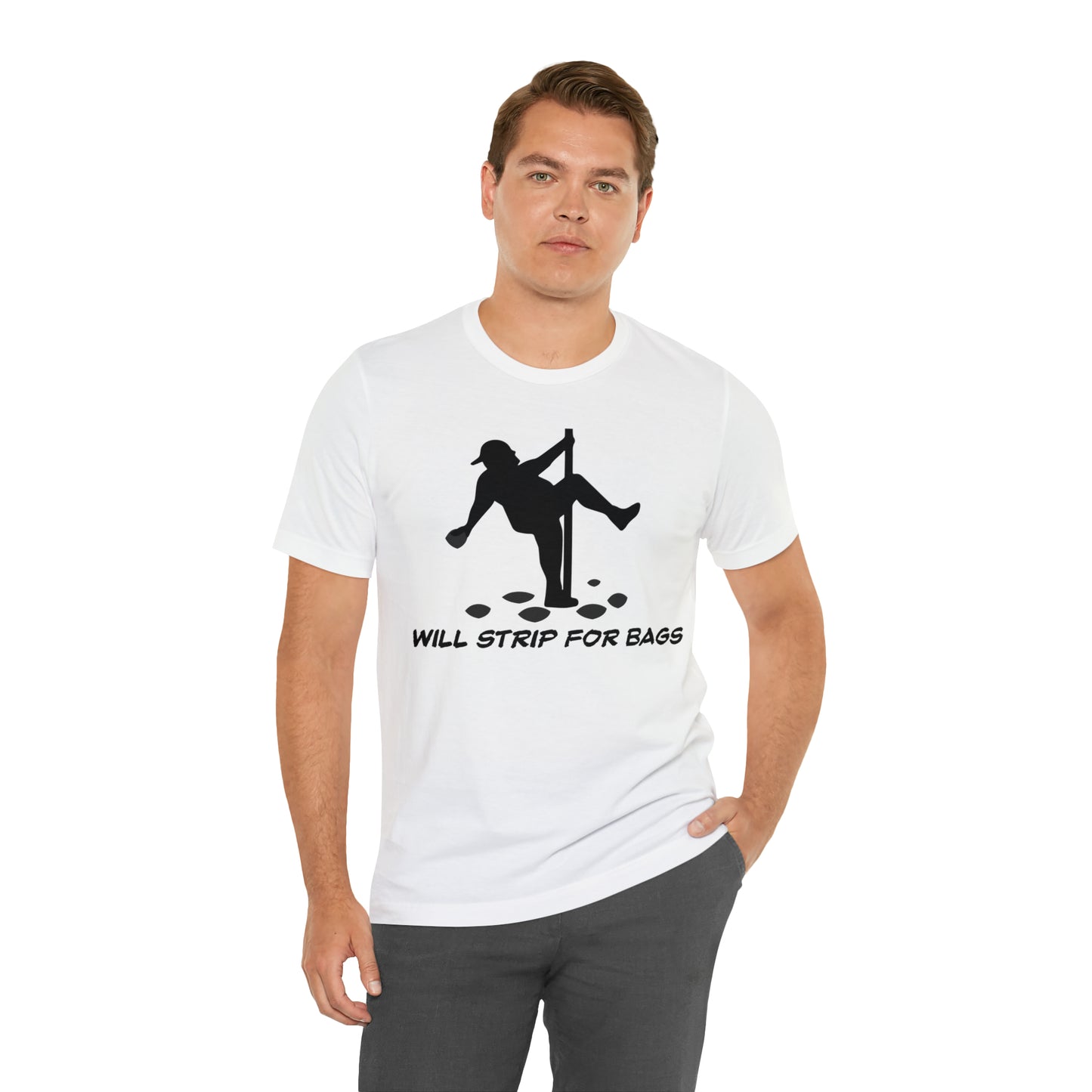 Will Strip for Bags Short Sleeve Tee